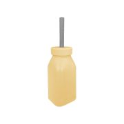 Minikoioi Bottle + Straw – Mellow Yellow / Powder Grey