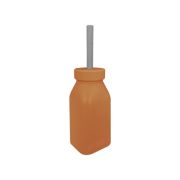 Minikoioi Bottle + Straw – Woody Brown / Powder Grey