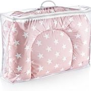 Babyjem Babynest with Mosquito Net – Pink Stars