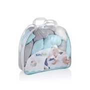 Babyjem Plush Crib & Bedside Protector – Blue