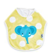 Babyjem Leak-Proof Cotton Bib – Yellow Dots