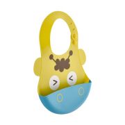 Babyjem Fold & Go Silicone Bib – Yellow