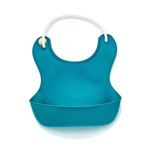 Babyjem Soft Pelican Bib with Pocket – Blue