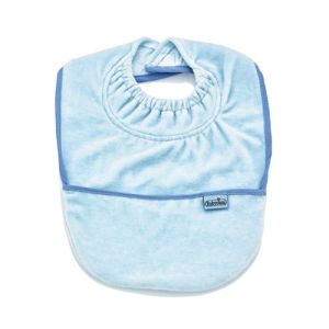 Babyjem Velvet Elastic Neck Bib – Blue