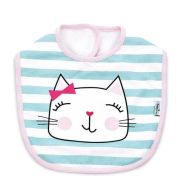 Babyjem Leak-proof Cotton Bib – Blue Stripes