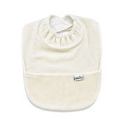 Babyjem Velvet Elastic Neck Bib – White