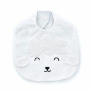 Babyjem Ultra-Soft Lamb Bib – White