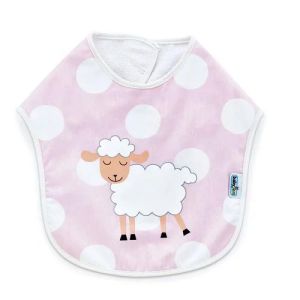 Babyjem Leak-Proof Cotton Bib – Pink Dots