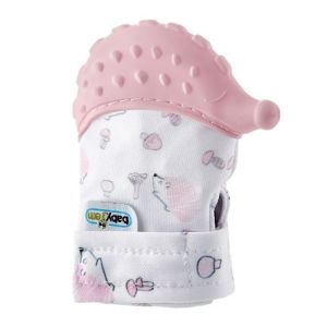 Babyjem Hedgehog Teething Mittens – Pink