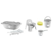 Babyjem Bath Set with Potty 6 Pcs – Gray