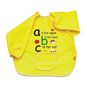 Babyjem ABC Waterproof Activity Apron – Yellow