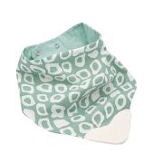 Babyjem Poplin Bandana Bib with Teether – Green