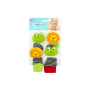 Babyjem Wrist & Foot Rattle – Frog & Lion