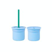 Minikoioi Sip + Snack – Mineral Blue / Aqua Green