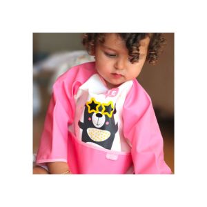 Babyjem Waterproof Activity Apron Bib – Pink