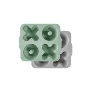 Minikoioi XOXO Muffin Mold – River Green / Powder Gray