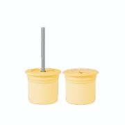 Minikoioi Sip + Snack – Mellow Yellow / Powder Grey