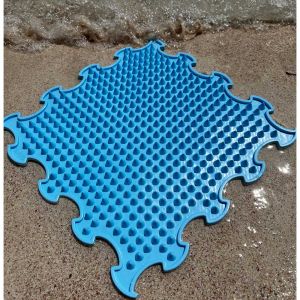 Ortoto Stiff Spikes Massage Puzzle Mat Azure Blue – Single