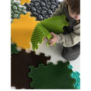 Ortoto Soft Grass Dark Green Massage Puzzle Mat – Single