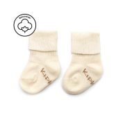 KipKep Bio Cotton Stay-on-Socks Newborn & Premature Off White – 1 Pair