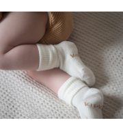 KipKep Bio Cotton Stay-on-Socks Off White – 2 Pairs