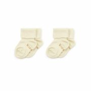 KipKep Bio Cotton Stay-on-Socks Off White – 2 Pairs