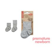 KipKep Bio Cotton Stay-on-Socks Newborn & Premature Gray – 1 Pair