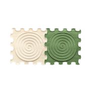 Ortoto Mindfulness Finger Sensory Labyrinth Puzzle Mats Set Green & Milky White – 2 Pcs
