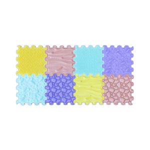 Ortoto Sensory & Calm Massage Puzzle Mats Pastel Set – 8 Pcs