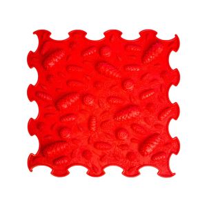 Ortoto Soft Pinecones Massgae Puzzle Mats Light Red – Single