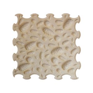 Ortoto Soft Pinecones Massgae Puzzle Mats Milky White – Single