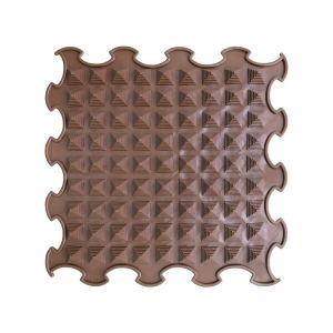 Ortoto Stiff  Little Pyramids Stiff Massage Puzzle Mat Dark Chocolate – Single